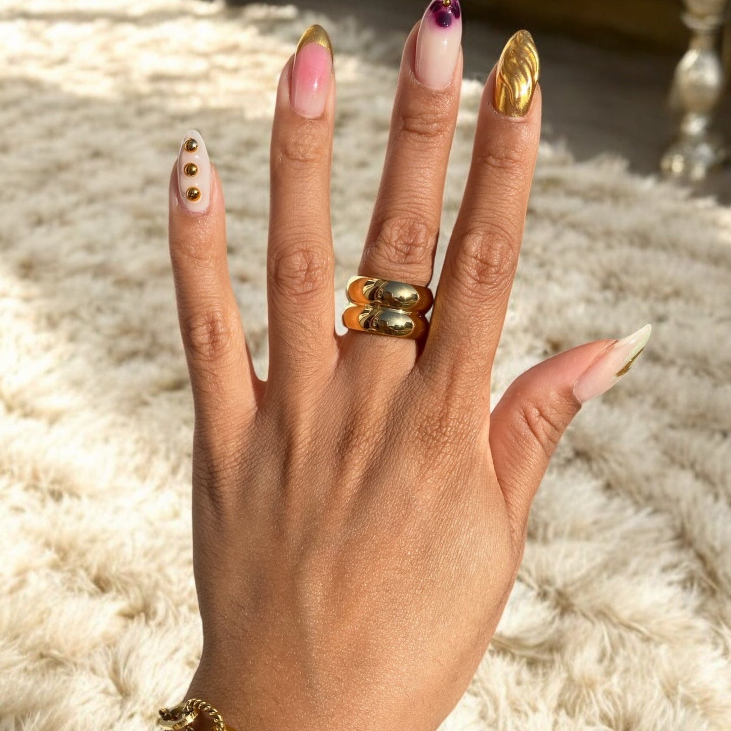 Chunky Double Layer Bubble Ring | The Consciously Lisa Collection