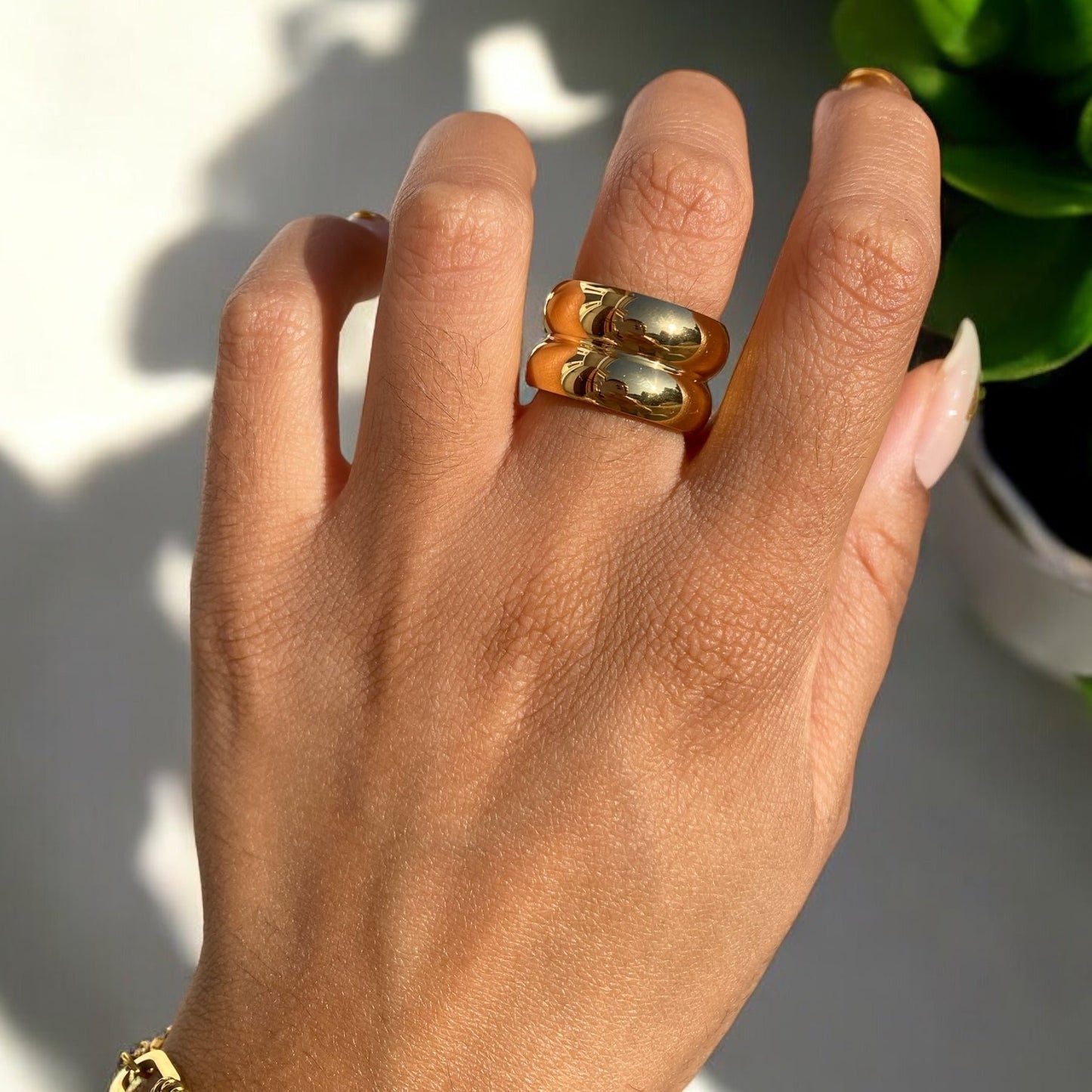 Chunky Double Layer Bubble Ring | The Consciously Lisa Collection