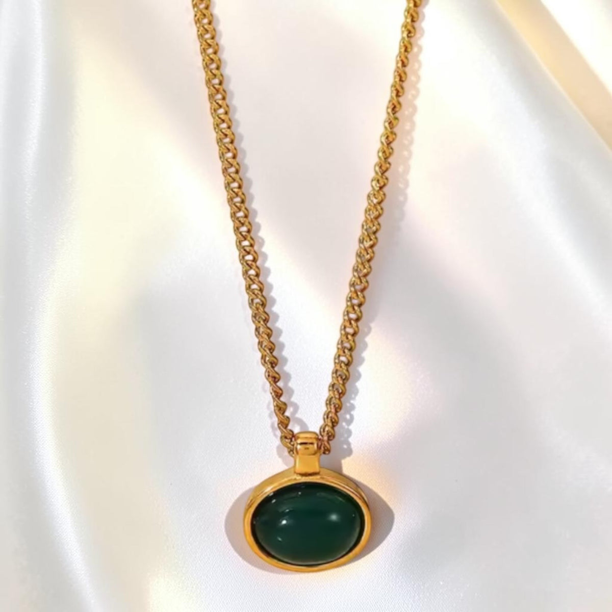 Green Drop Necklace | The Consciously Lisa Collection