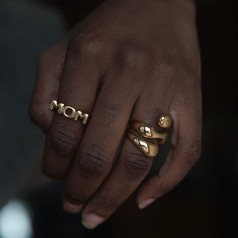 Mom Ring - Gold | The Consciously Lisa Collection