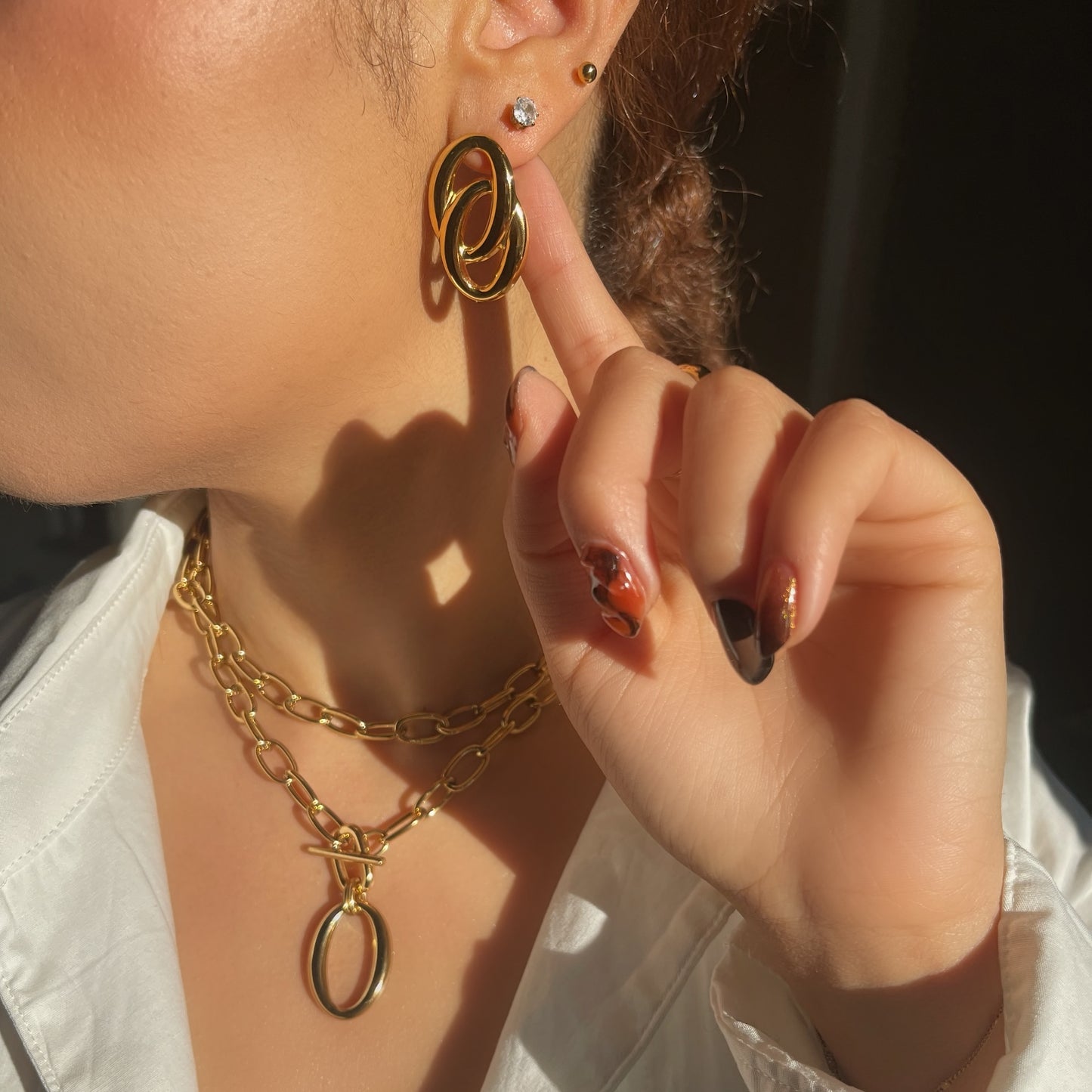 The Double Take Necklace + Earring Set