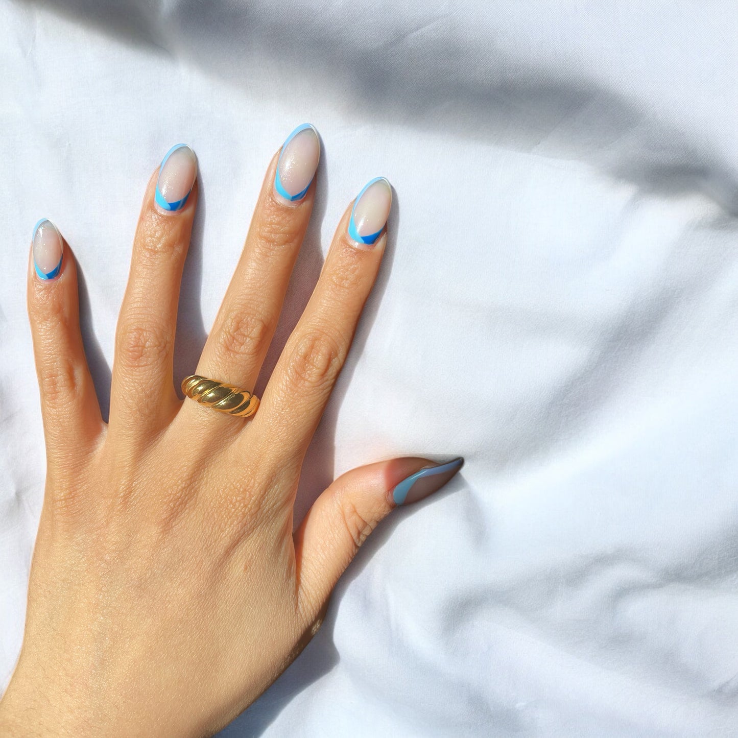 Chunky Twist Croissant Ring - Gold | The Consciously Lisa Collection