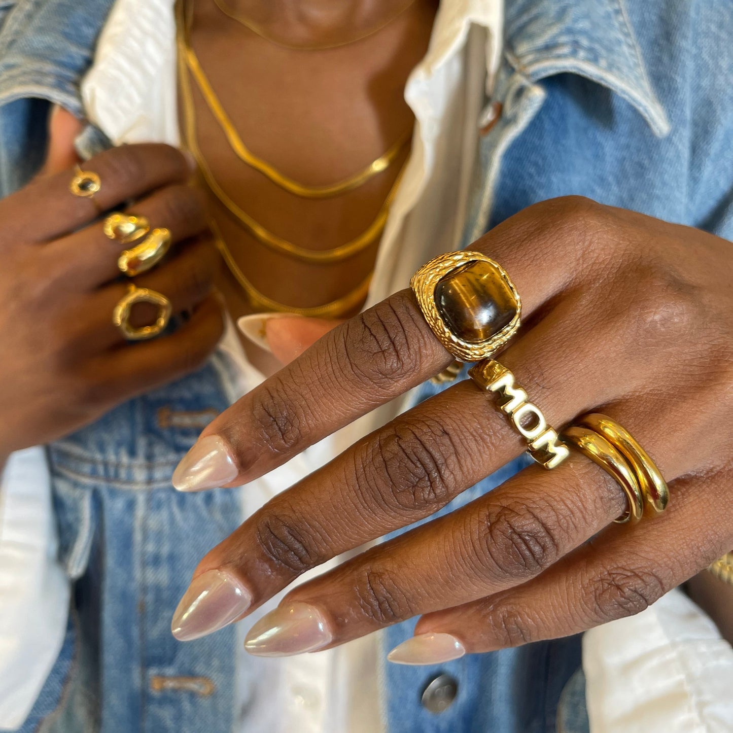 Mom Ring - Gold | The Consciously Lisa Collection