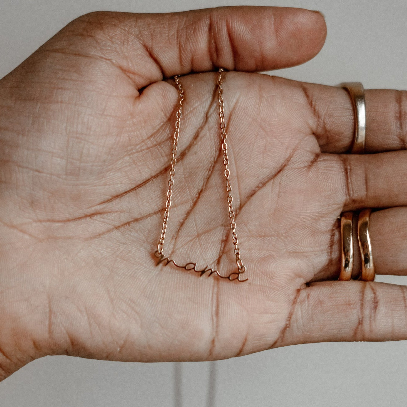 Dainty 'MAMA' Necklace | The Consciously Lisa Collection