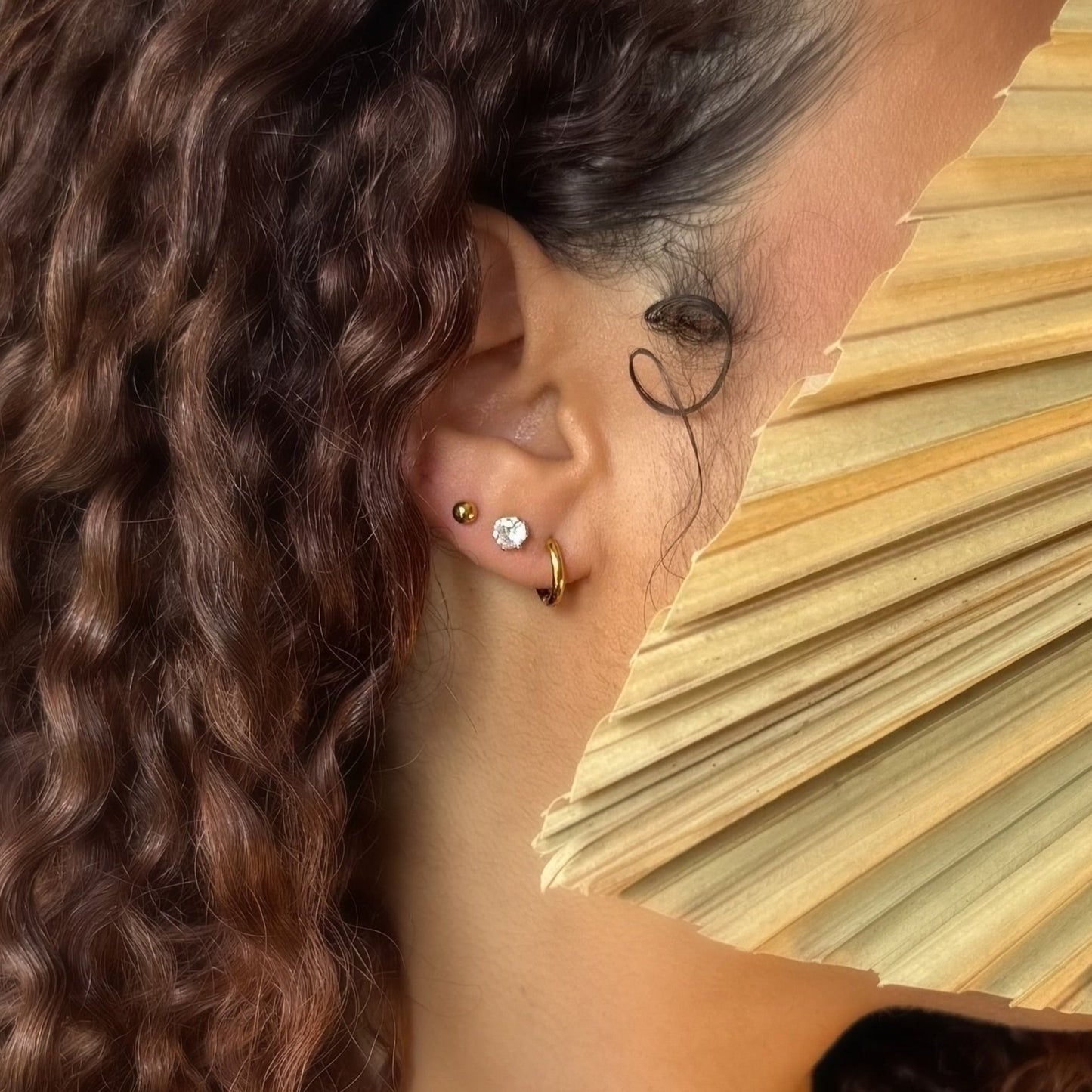 The Daily Stack – Huggie Hoop and Stud Earring Set