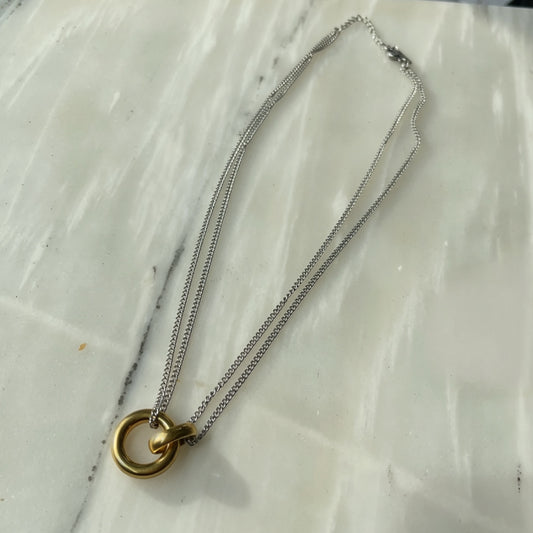 Interlocking Necklace - Mixed Metal | The Consciously Lisa Collection