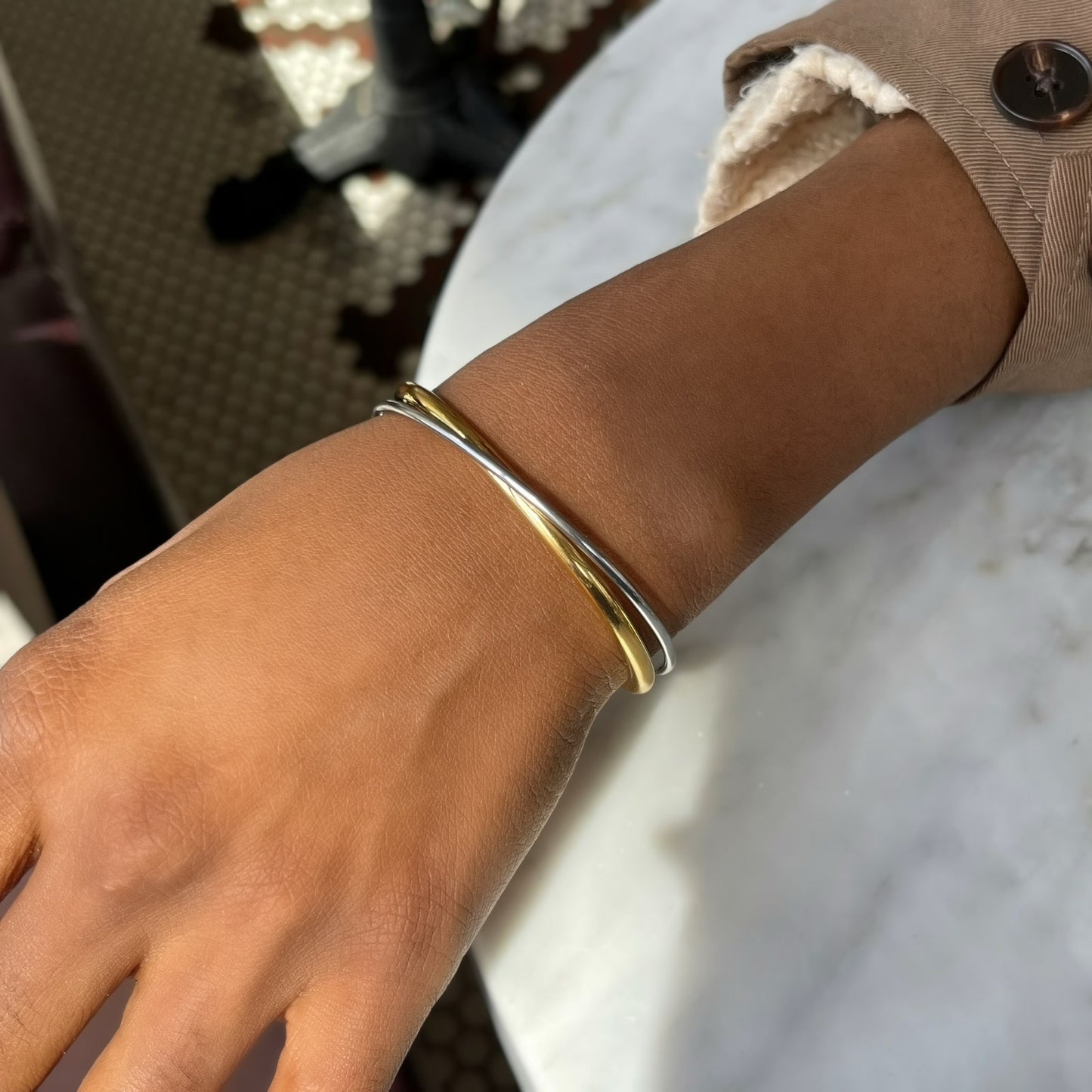 Crossover Cuff Bracelet - Mixed Metal | The Consciously Lisa Collection