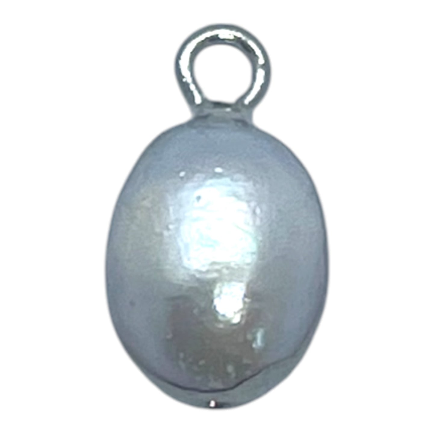 Abstract Pearl Charm - Silver