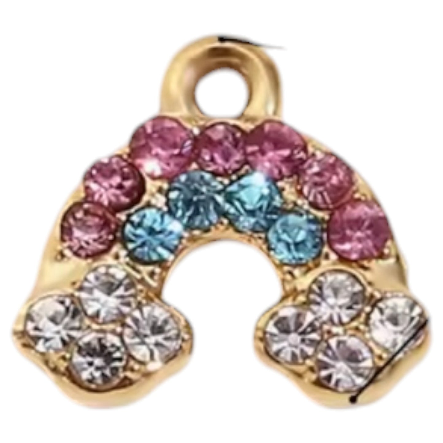 Bling Rainbow Charm - Gold