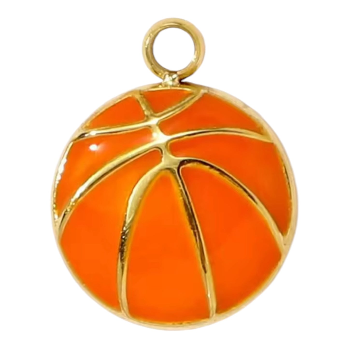 Basketball Charm - Gold