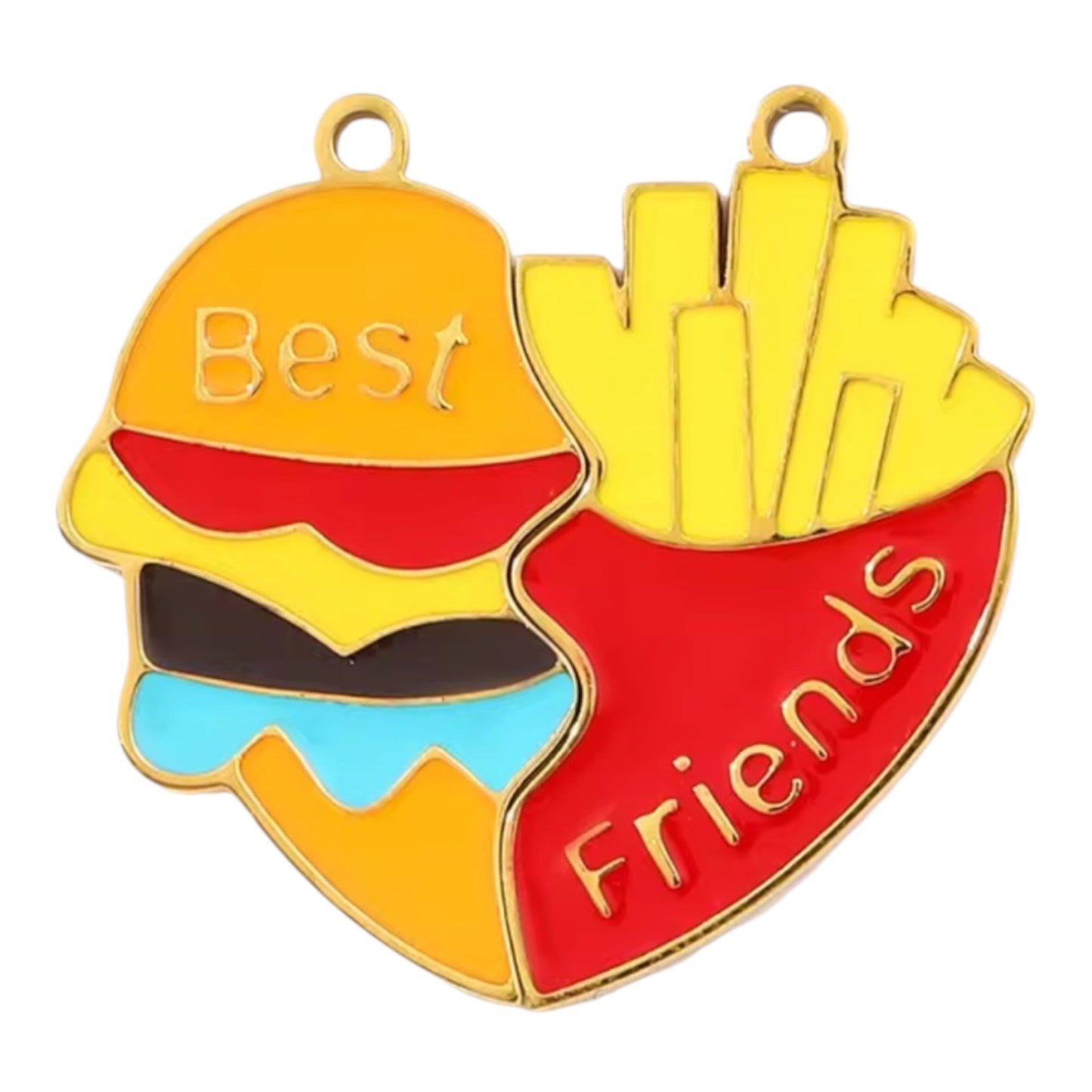 Fries Friend Charm - Gold