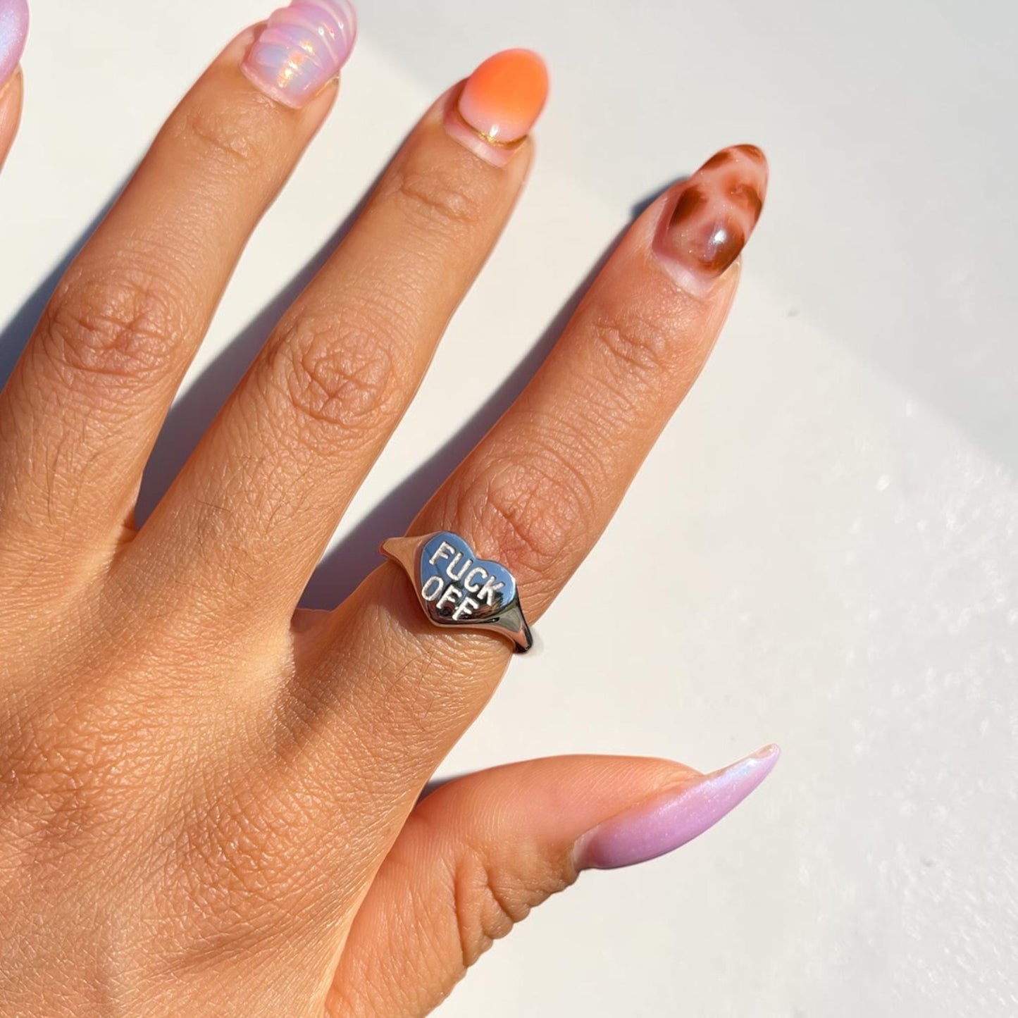 F Off Ring - Silver