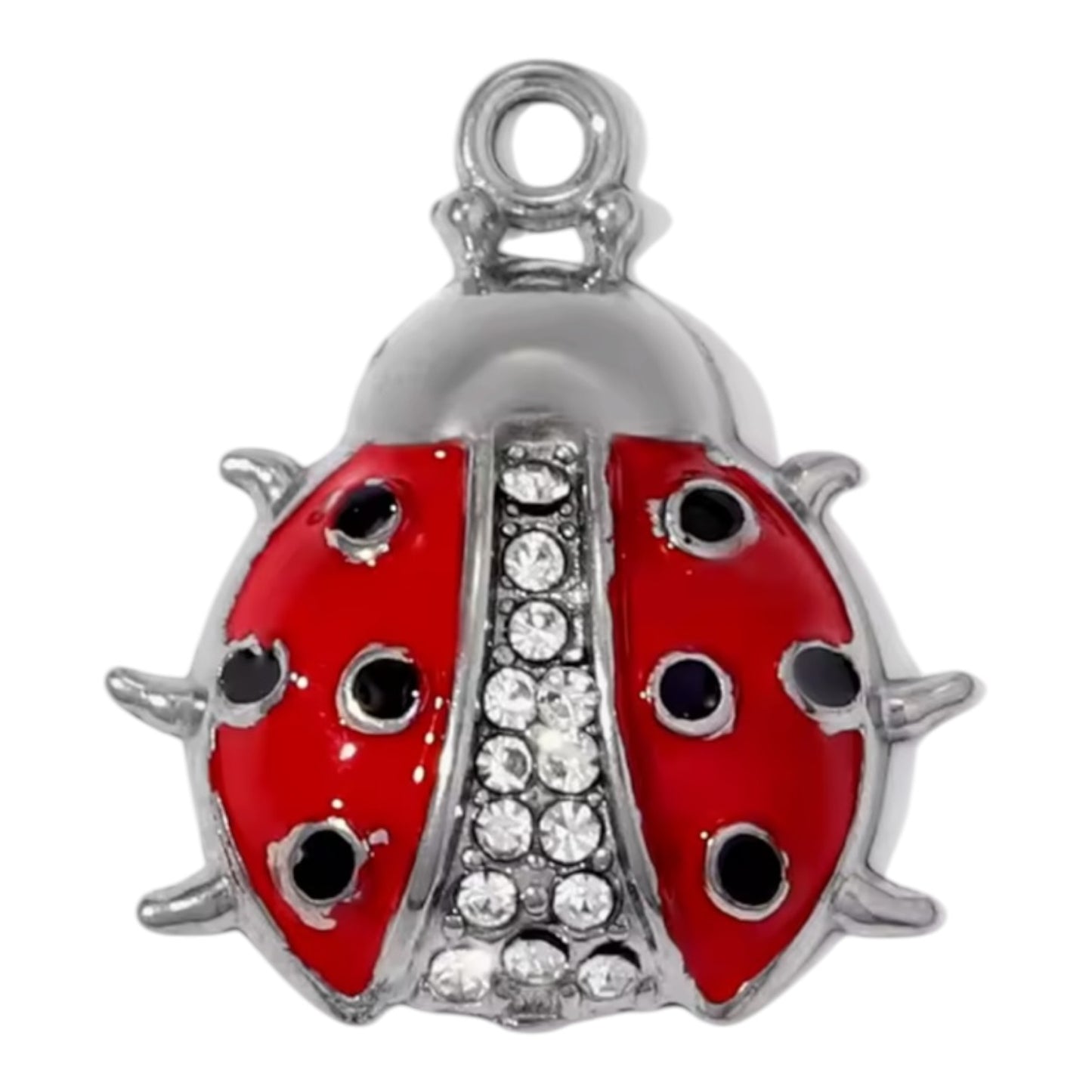 Ladybug Charm - Silver