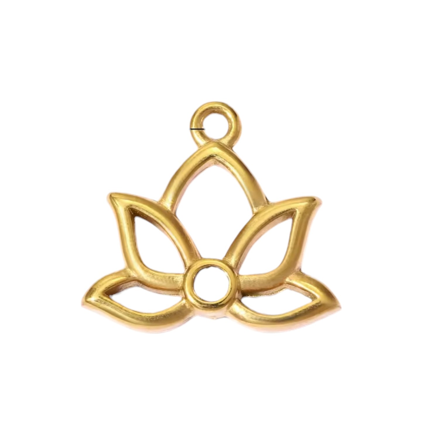 Lotus Flower Charm - Gold