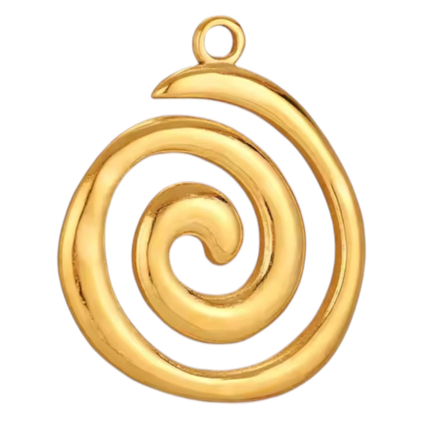 Swirl Charm - Gold