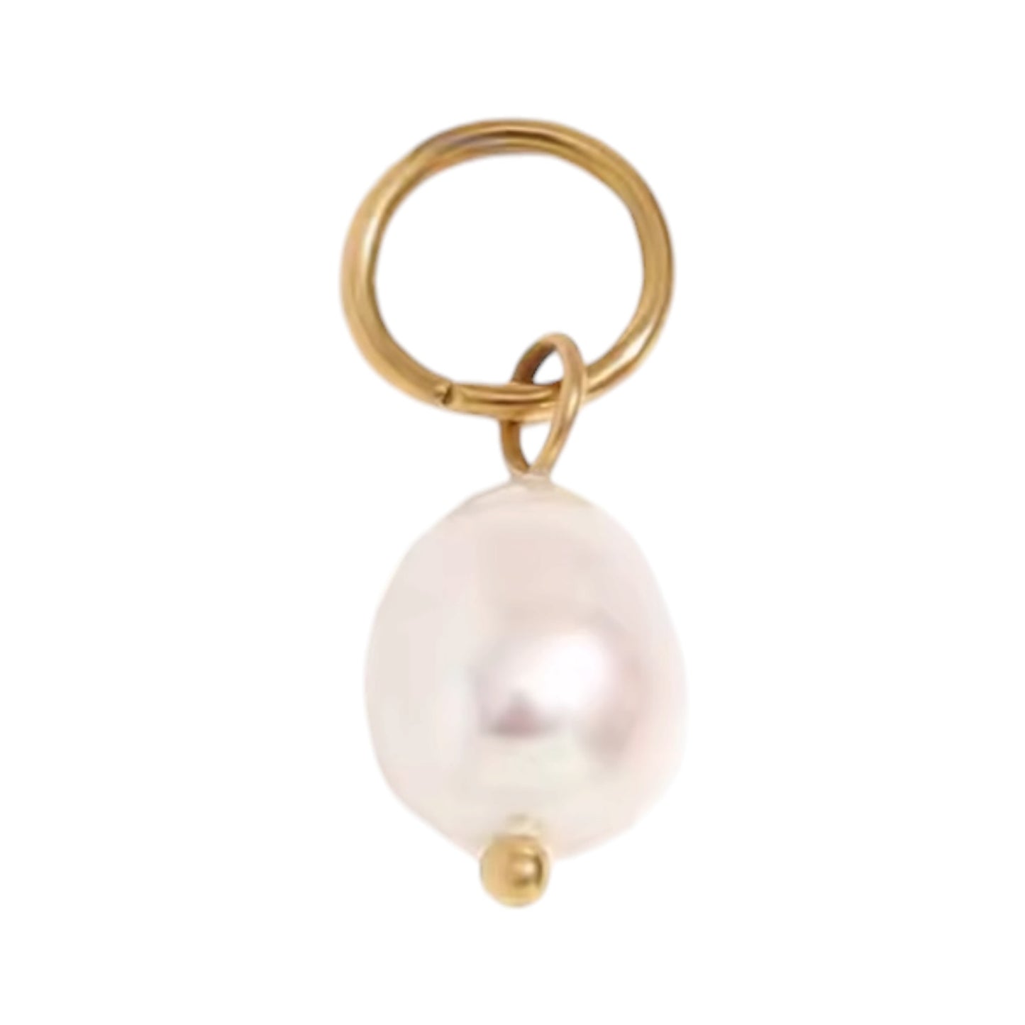 Abstract Pearl Charm - Gold
