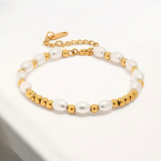 Golden Pearl Bracelet