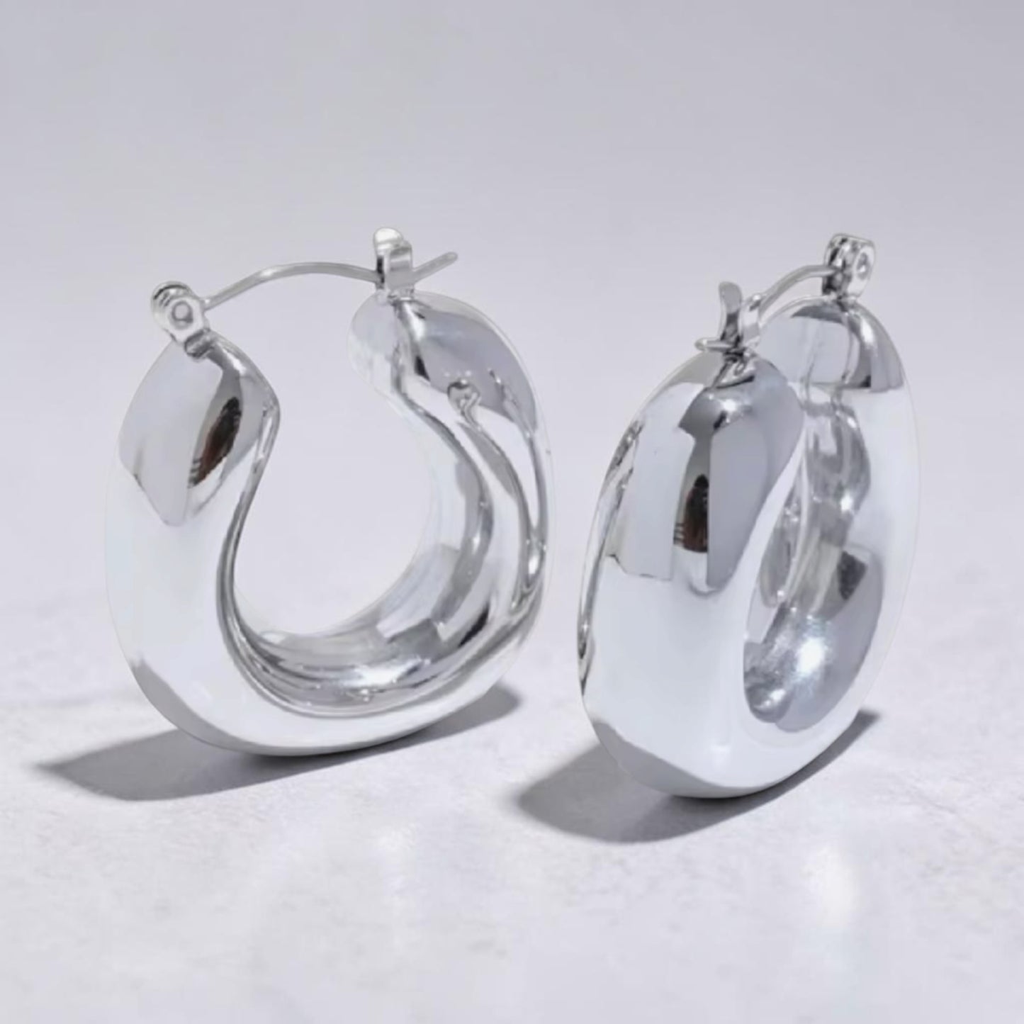 Small Chunky Hoop Earrings | The Consciously Lisa Collection