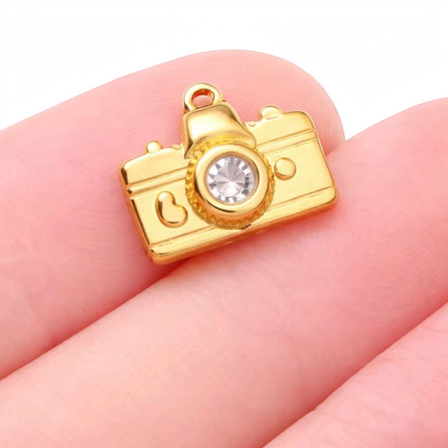 Camera Charm - Gold