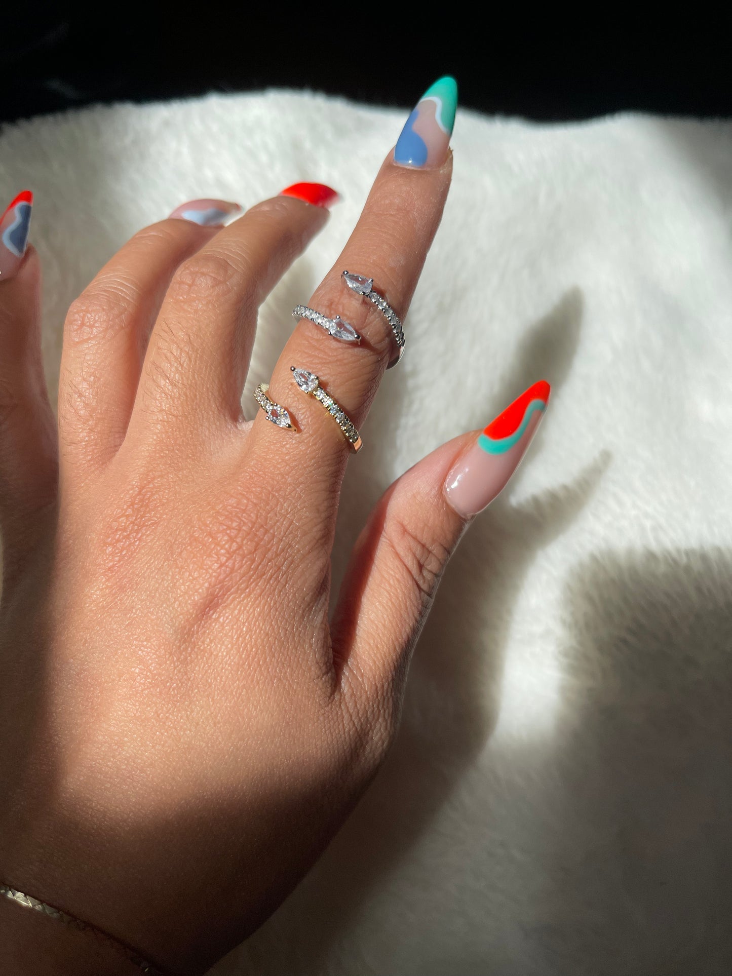 Diamond Princess Ring - Silver