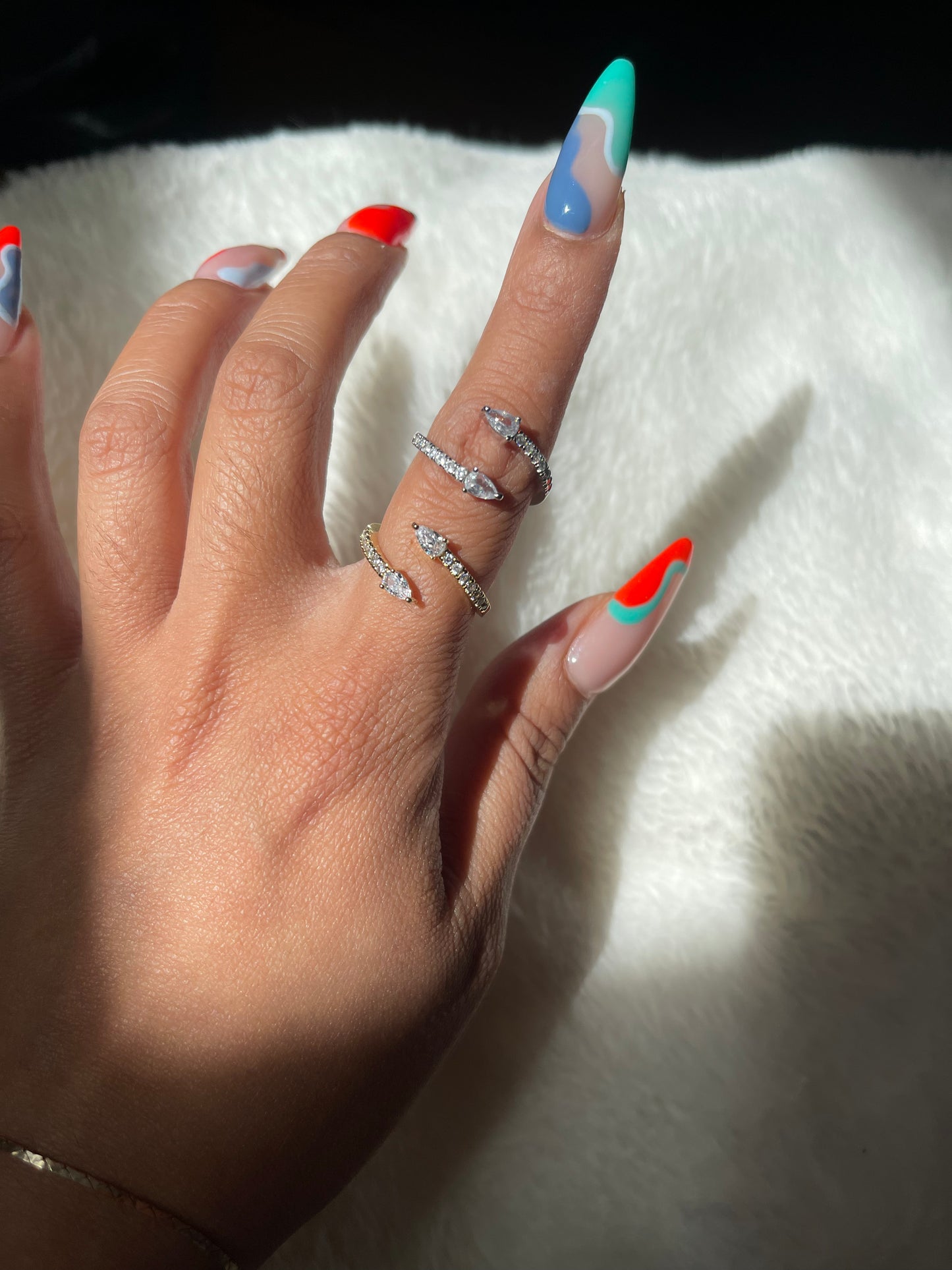 Diamond Princess Ring - Silver