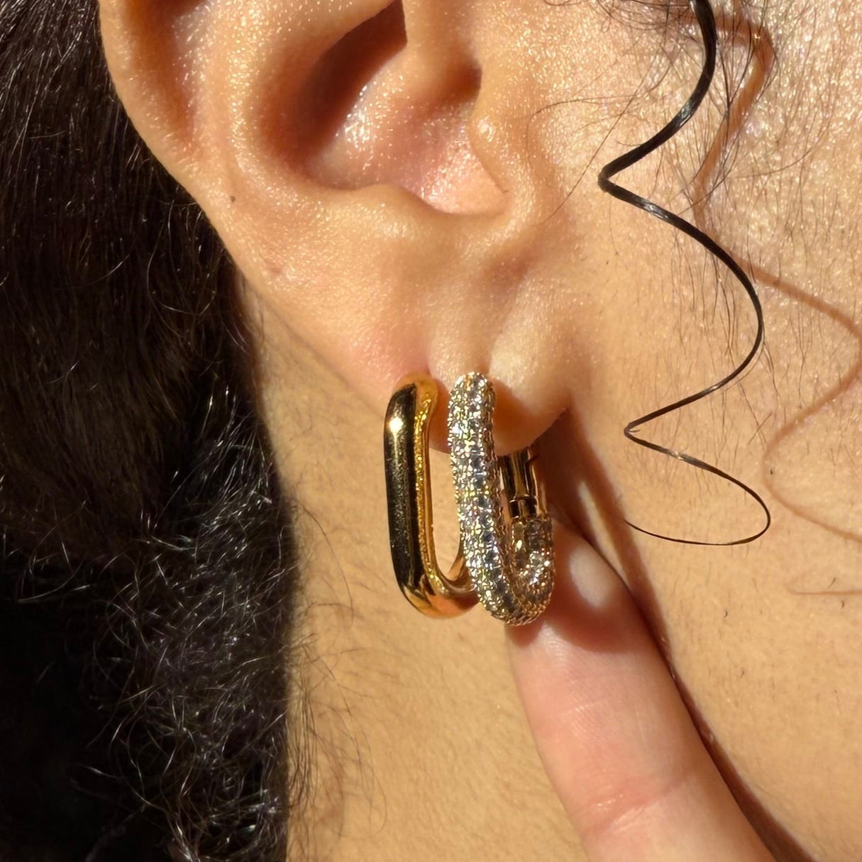 Oval Hoop Earrings