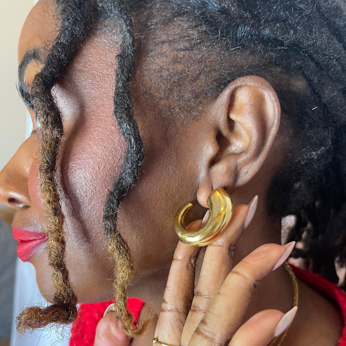 Chunky Horn Earrings | The Consciously Lisa Collection