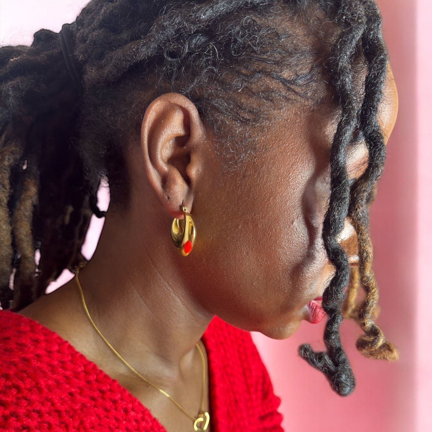 Chunky U Hoop Earrings | The Consciously Lisa Collection