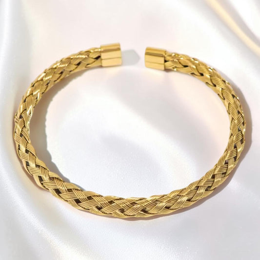 Braided Wire Cuff Bracelet | The Consciously Lisa Collection