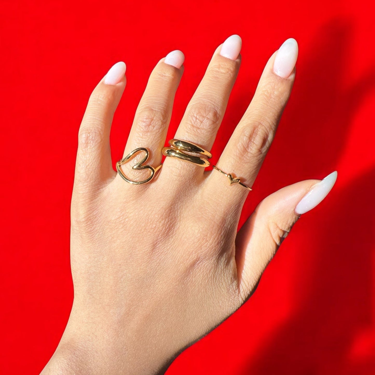 Minimalist Adjustable Heart Ring | The Consciously Lisa Collection