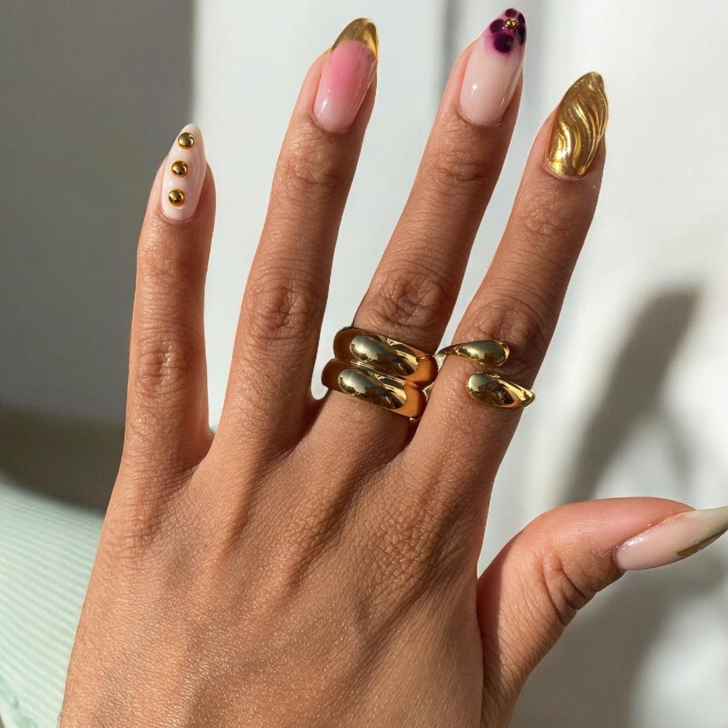 Gilded Ring Set