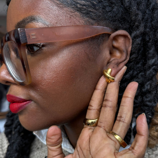 Vintage X Stud Earrings | The Consciously Lisa Collection