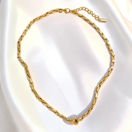Flat Wheat Chain Necklace | The Consciously Lisa Collection