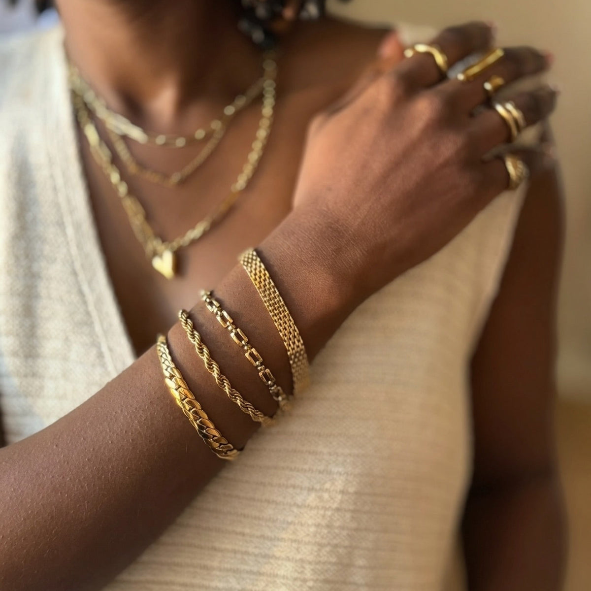 Twisted Rope Chain Bracelet | The Consciously Lisa Collection