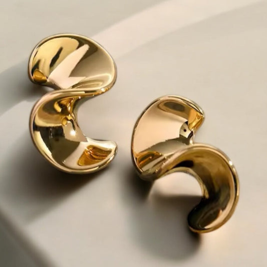 Sculpted Statement Stud Earrings