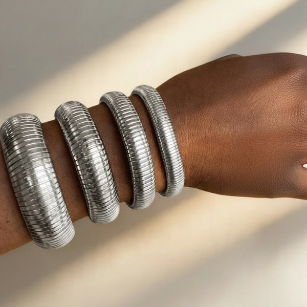 Accordion Bangle Bracelet | The Consciously Lisa Collection