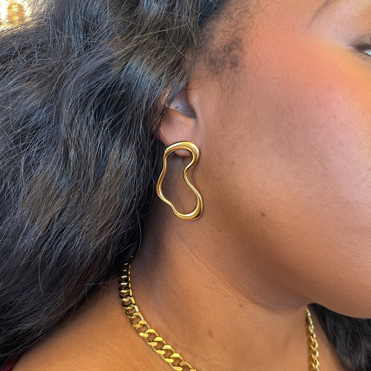Modern Muse Abstract Drop Earrings