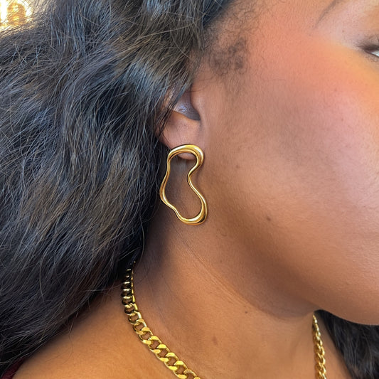 Modern Muse Abstract Drop Earrings
