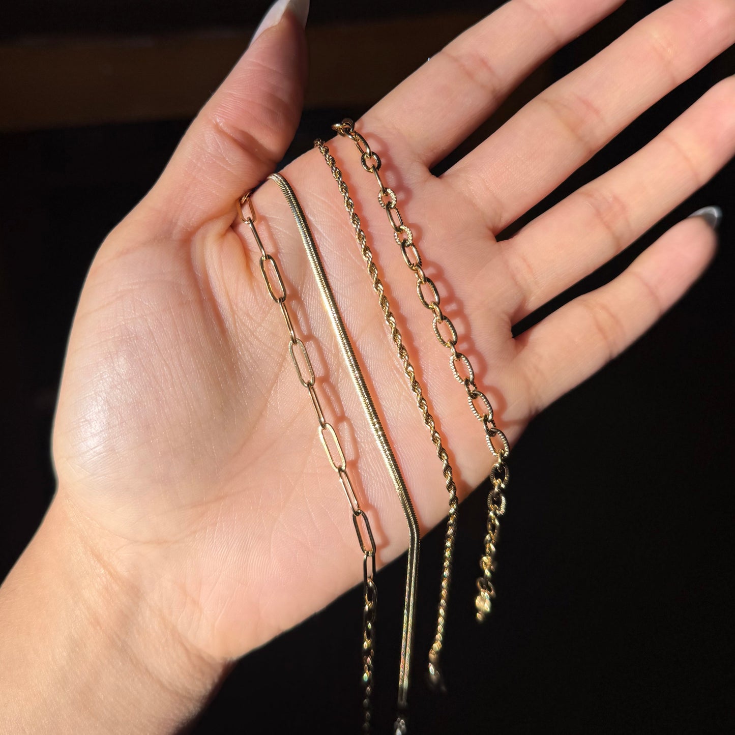 Paperclip Chain Necklace - Gold