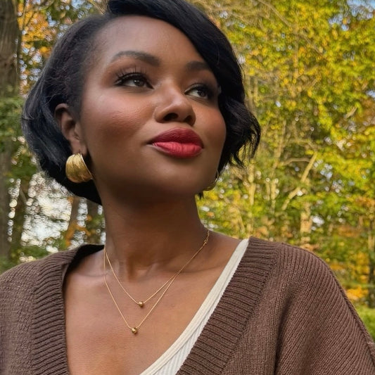 Dainty 2 Layer Pendant Necklace | The Consciously Lisa Collection