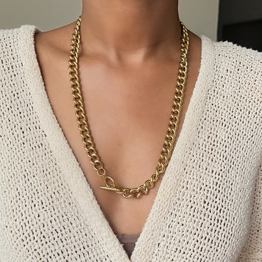60cm Thick Link OT Clasp Necklace | The Consciously Lisa Collection