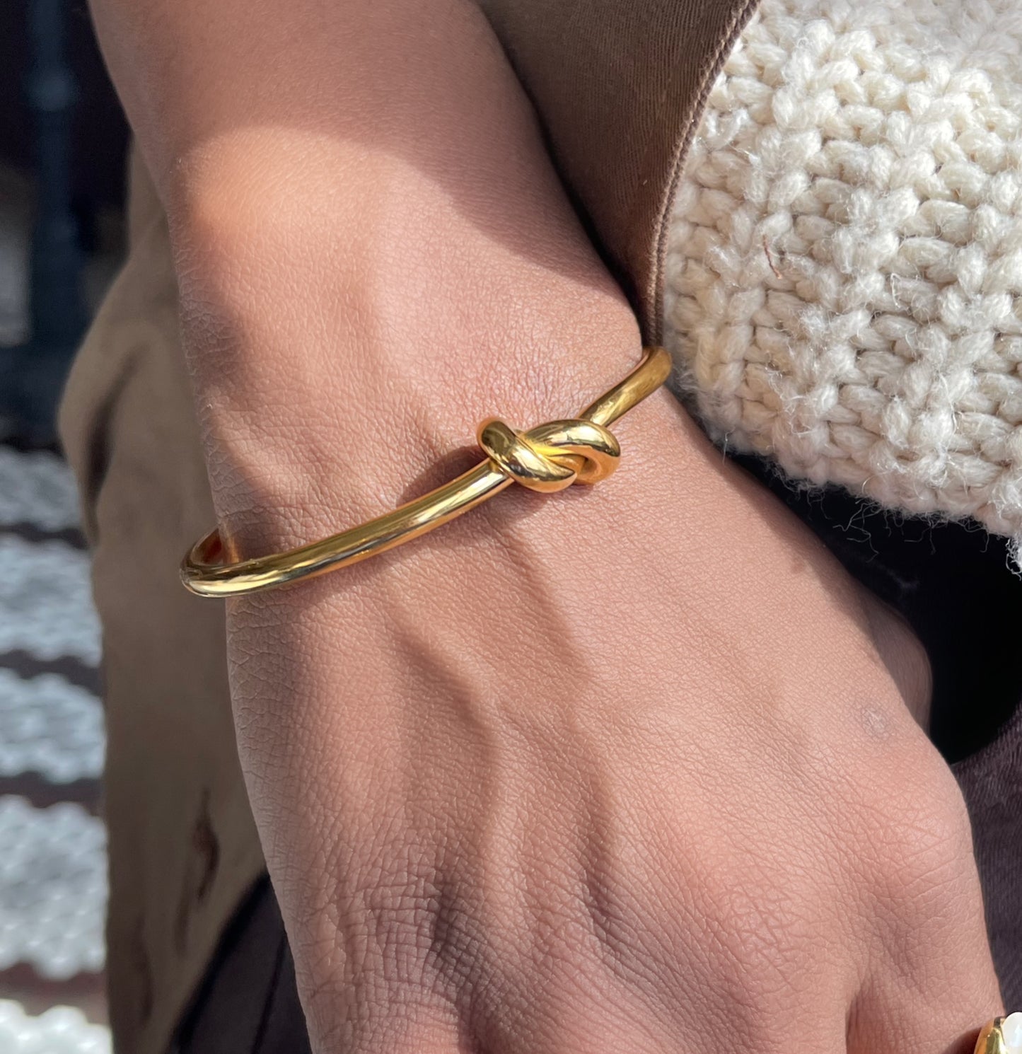 Knot Cuff Bracelet - Gold | The Consciously Lisa Collection