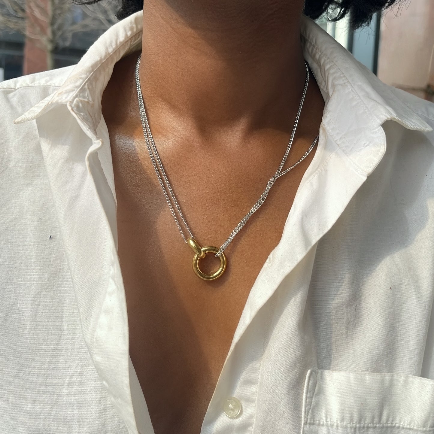 Interlocking Necklace - Mixed Metal | The Consciously Lisa Collection
