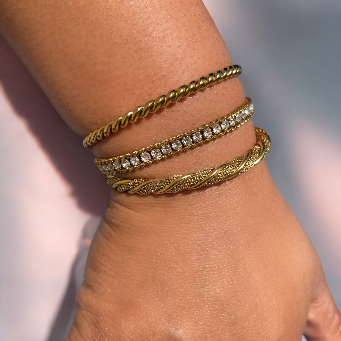 Quiet Luxury Bracelet Stack - Gold