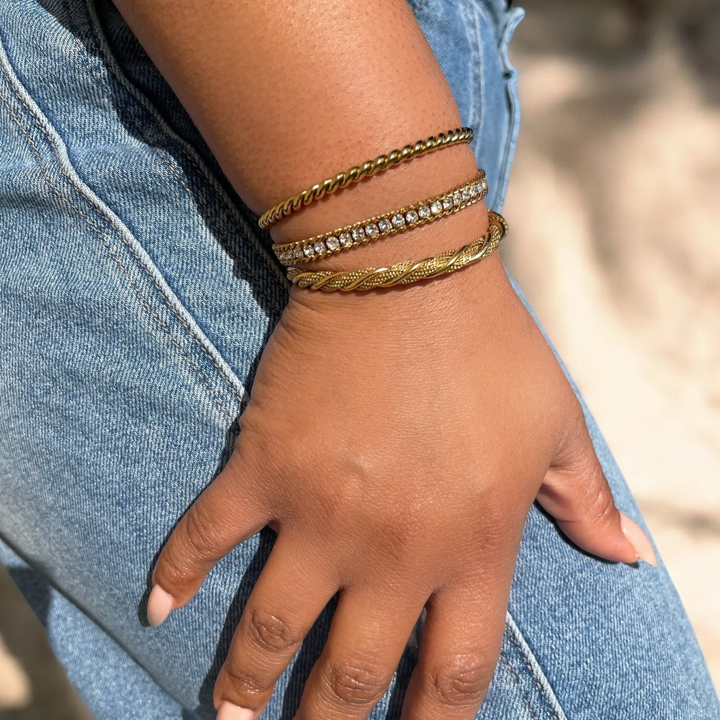 Quiet Luxury Bracelet Stack - Gold