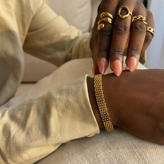 Panther Link Chain Bracelet | The Consciously Lisa Collection