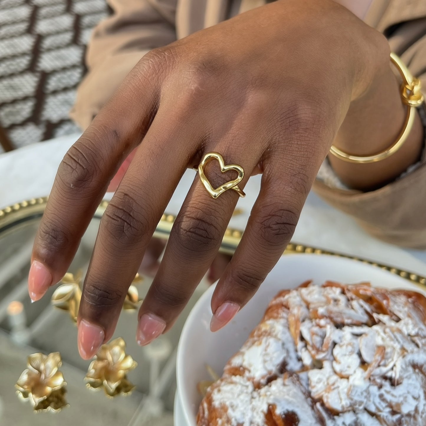 Abstract Hollow Heart Ring | The Consciously Lisa Collection