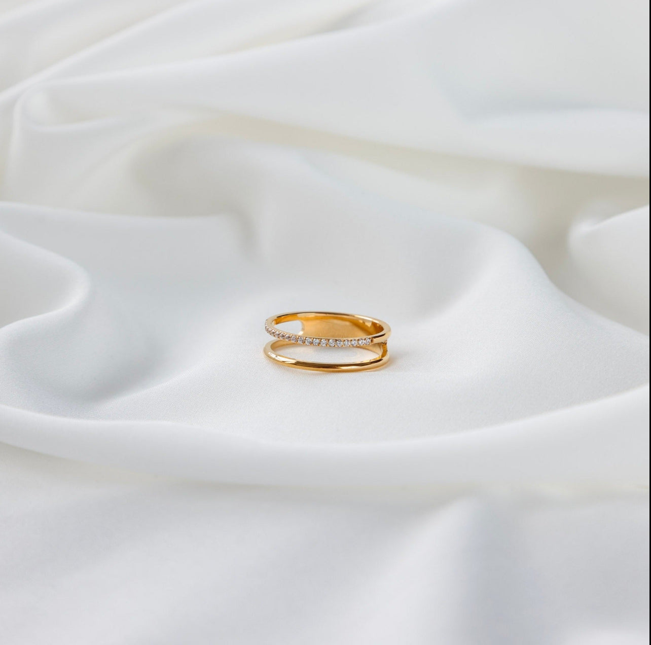 Double Layer Ring - Gold