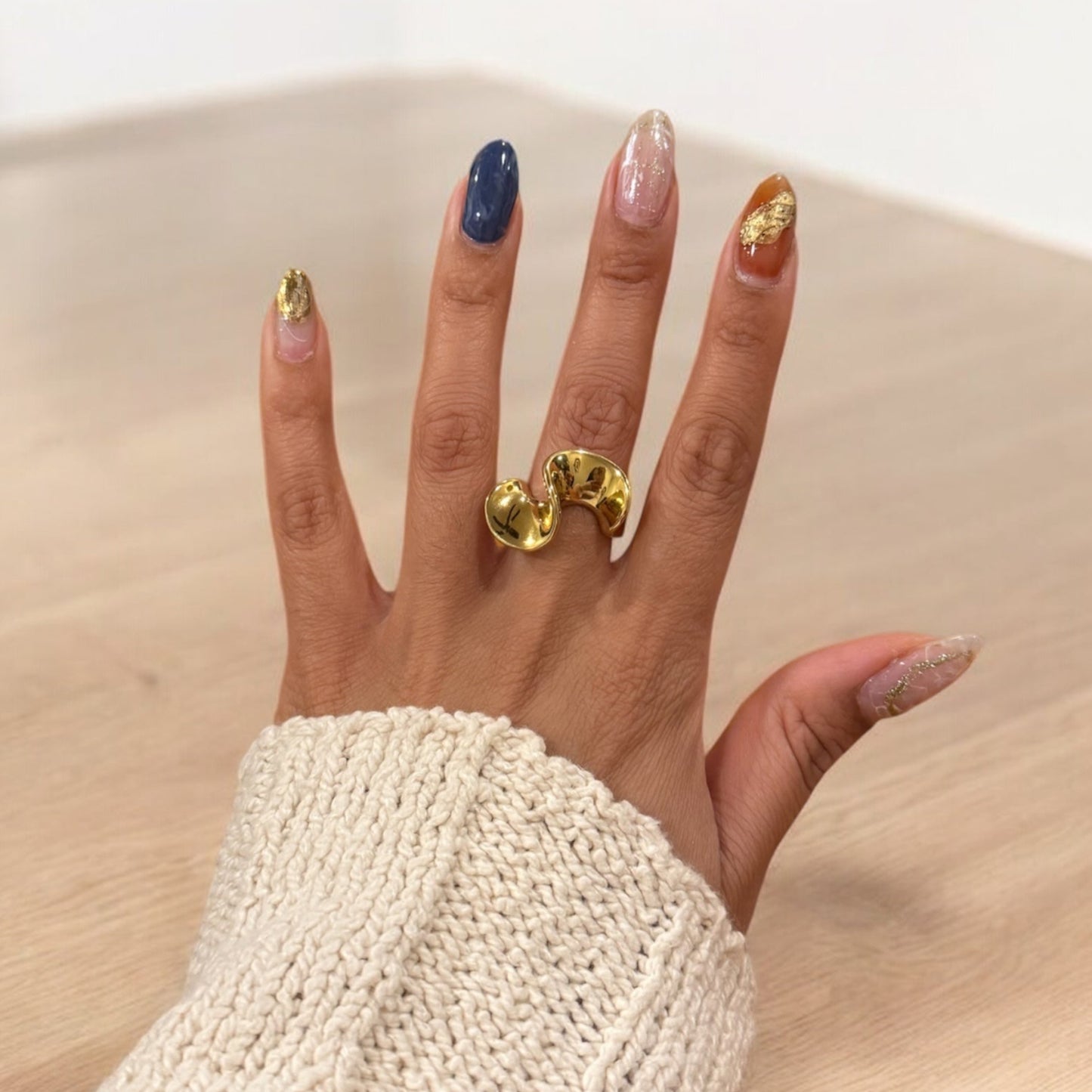 Scuplted Statement Ring