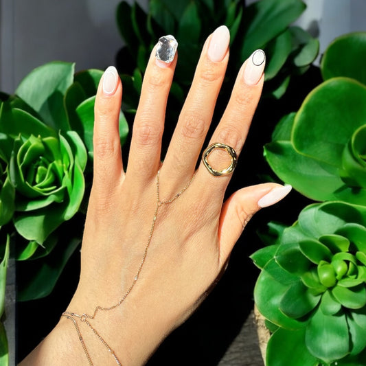 Wavy Circle Ring - Gold | The Consciously Lisa Collection
